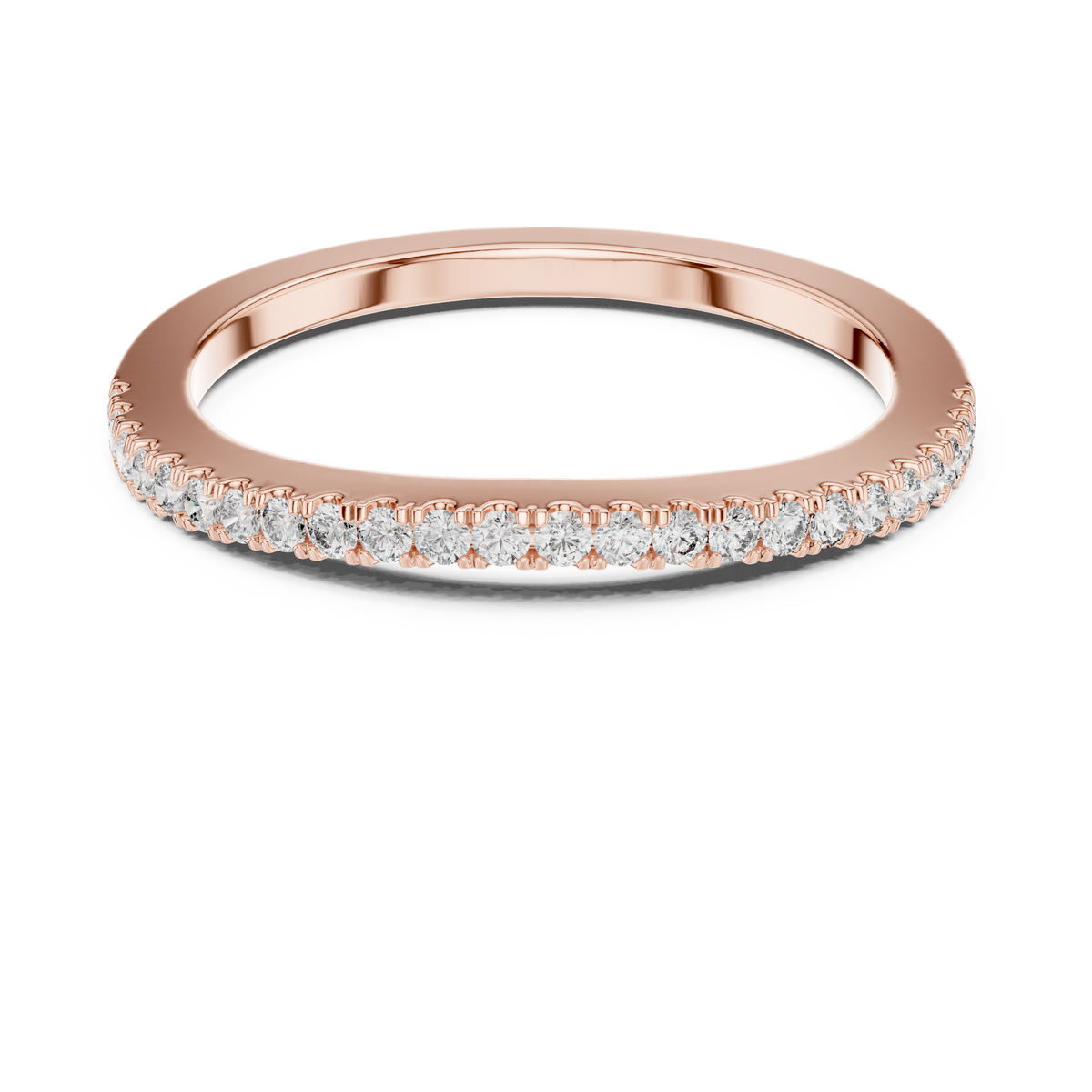 Avelisse Classic Diamond-Set Lab Grown Gold Band.