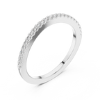 Avelisse Classic Diamond-Set Lab Grown Gold Band.