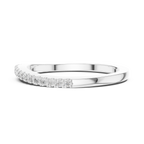 Avelisse Classic Diamond-Set Lab Grown Gold Band.