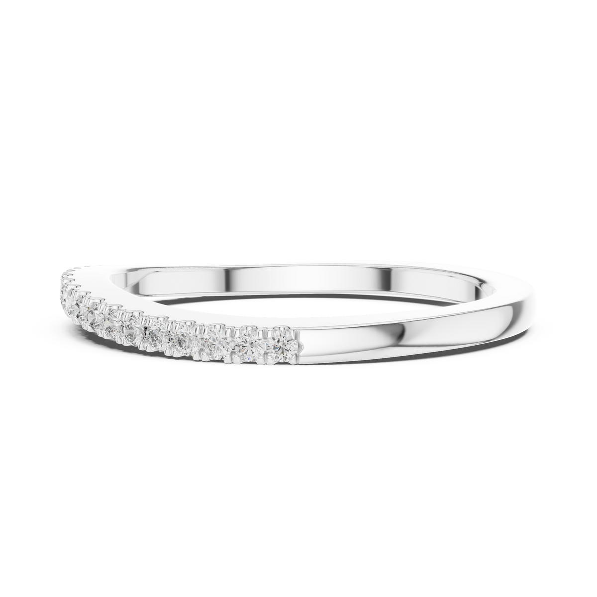 Avelisse Classic Diamond-Set Lab Grown Gold Band.