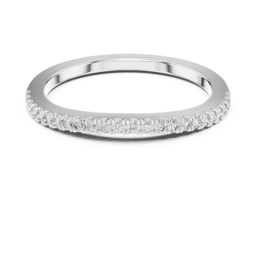 Avelisse Classic Diamond-Set Lab Grown Gold Band.