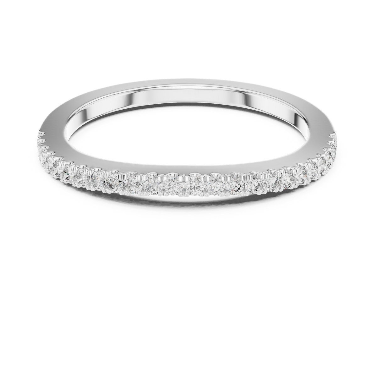 Avelisse Classic Diamond-Set Lab Grown Gold Band.