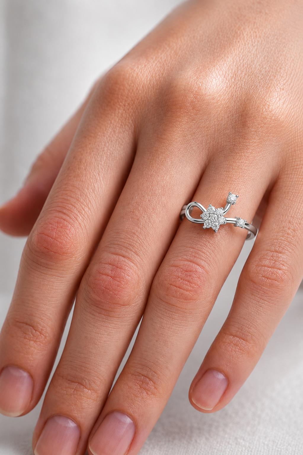 Blooming Elegance Lab Grown Diamond Ring for Women