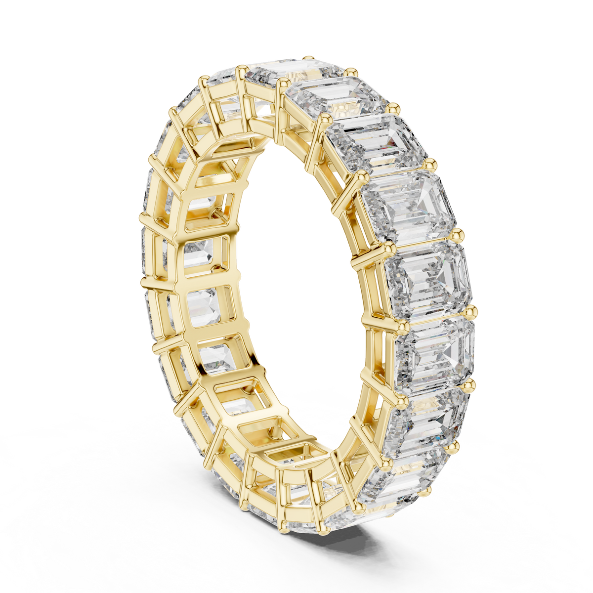 Opheliane Emerald-Cut Lab Grown Diamond Eternity Band