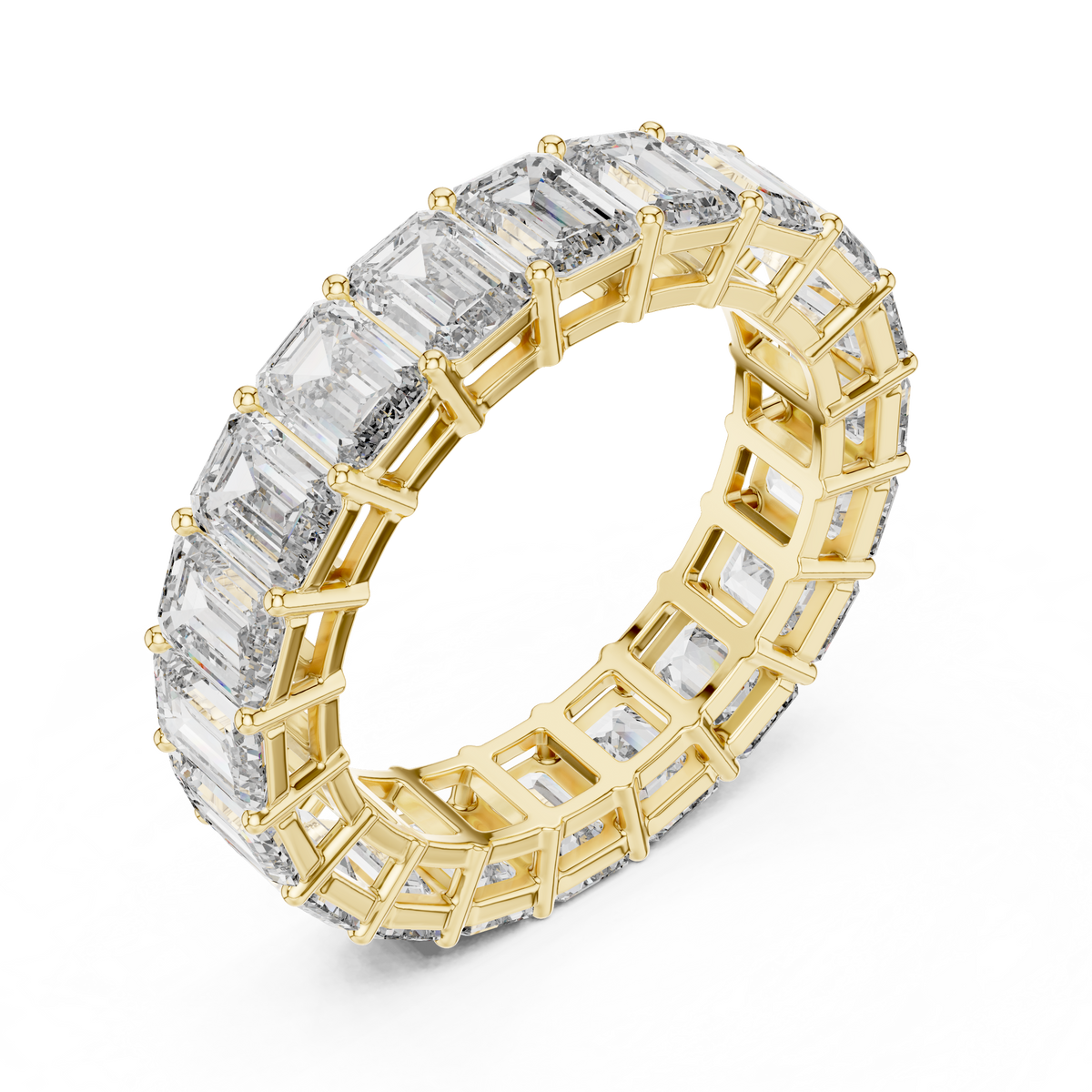 Opheliane Emerald-Cut Lab Grown Diamond Eternity Band