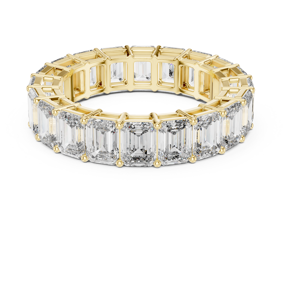 Opheliane Emerald-Cut Lab Grown Diamond Eternity Band