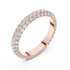 Evelora Pavé Eternity Lab Grown Diamond Band Ring.