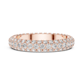 Evelora Pavé Eternity Lab Grown Diamond Band Ring.