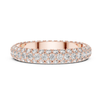 Evelora Pavé Eternity Lab Grown Diamond Band Ring.