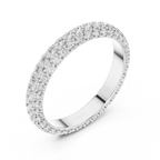 Evelora Pavé Eternity Lab Grown Diamond Band Ring.