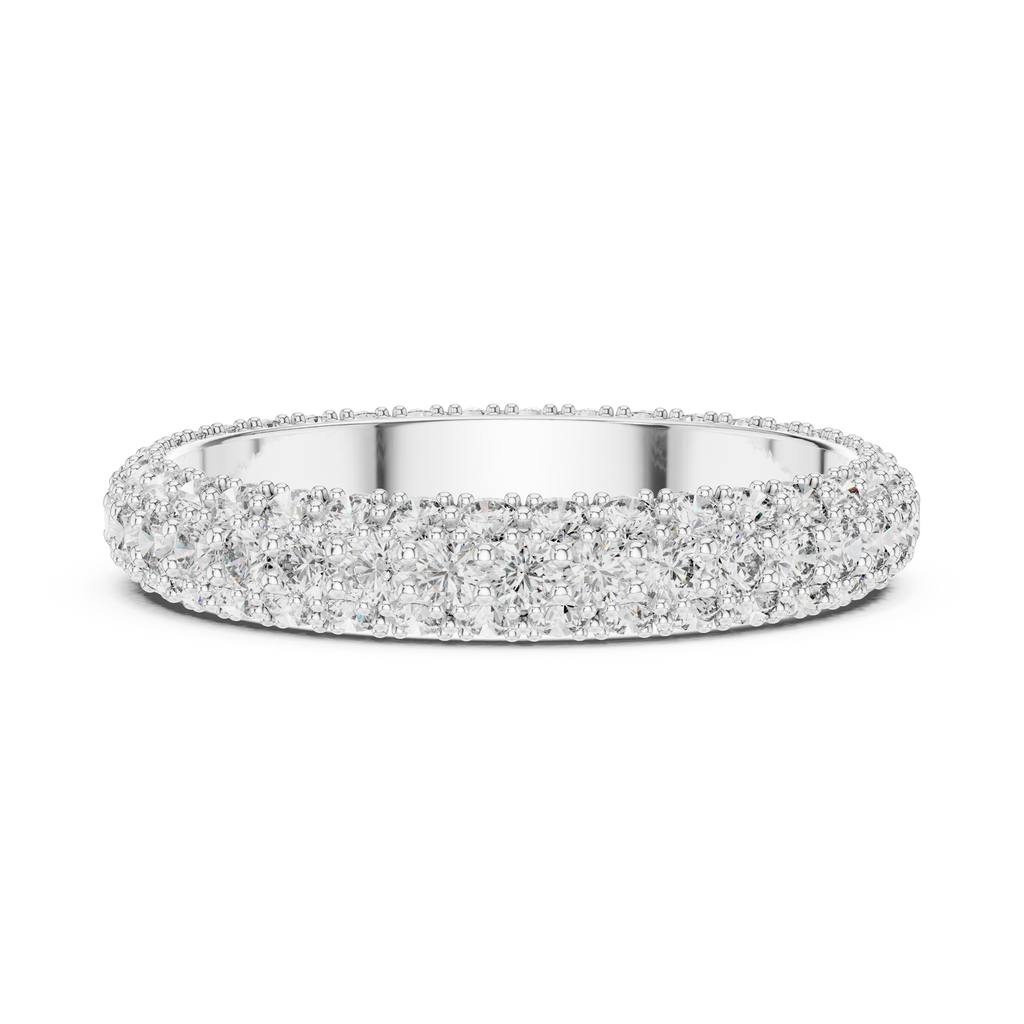 Evelora Pavé Eternity Lab Grown Diamond Band Ring.