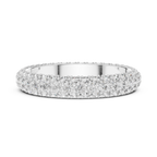 Evelora Pavé Eternity Lab Grown Diamond Band Ring.
