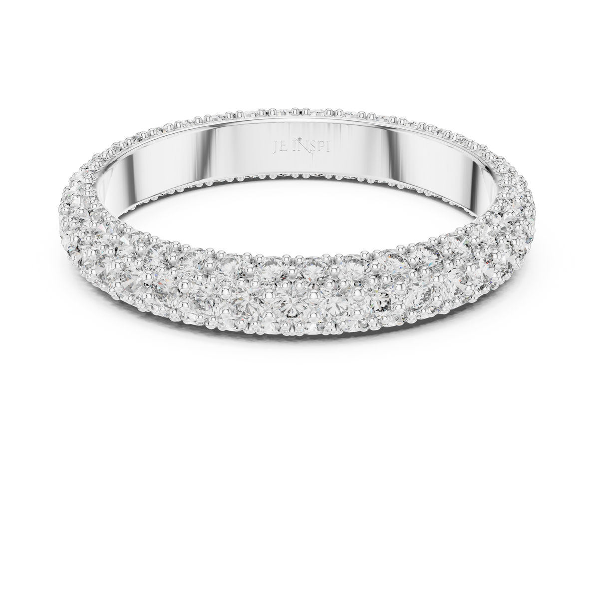 Evelora Pavé Eternity Lab Grown Diamond Band Ring.