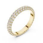 Evelora Pavé Eternity Lab Grown Diamond Band Ring.