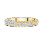Evelora Pavé Eternity Lab Grown Diamond Band Ring.
