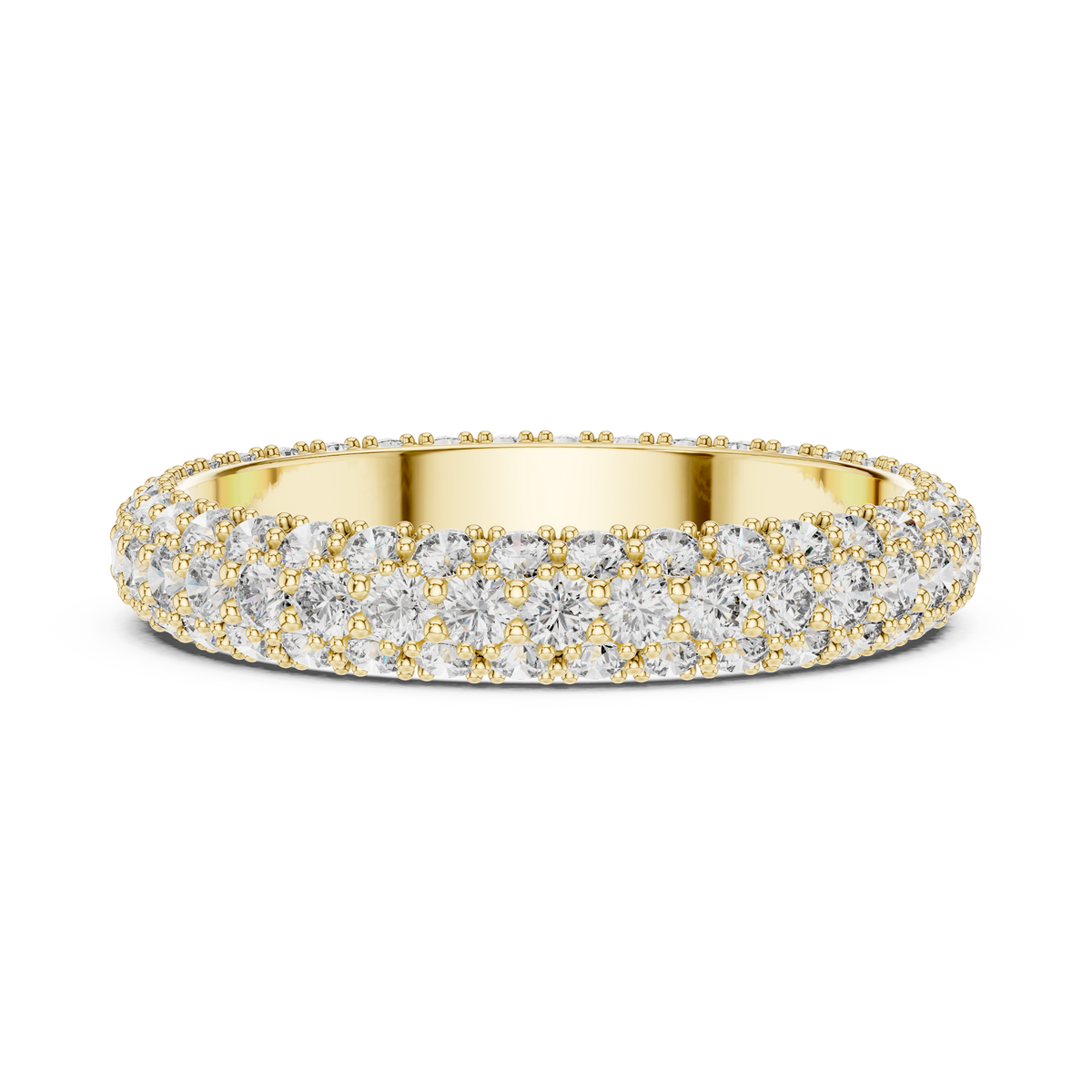 Evelora Pavé Eternity Lab Grown Diamond Band Ring.