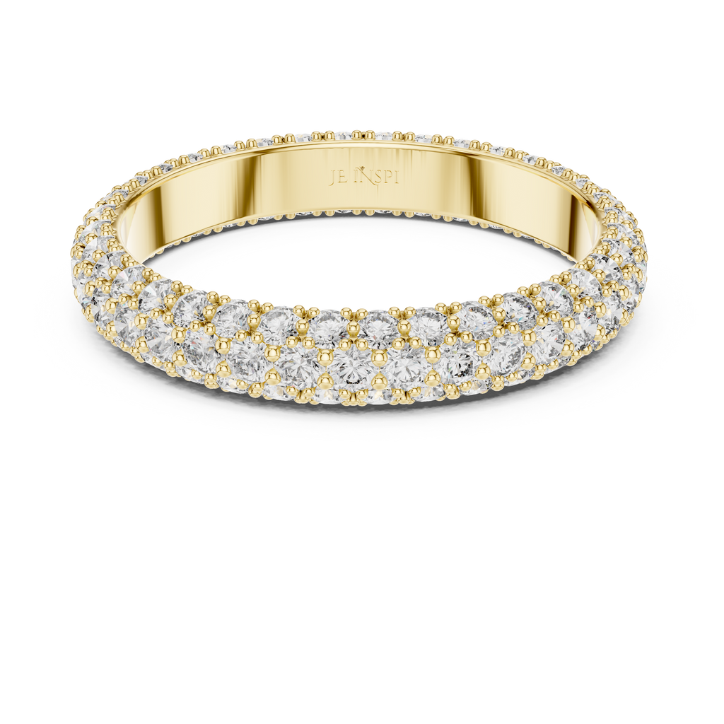 Evelora Pavé Eternity Lab Grown Diamond Band Ring.