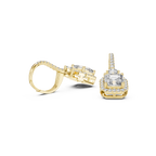 Avelisse Cushion Cut Lab Grown Diamond Drop Earrings