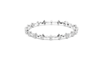 Navelle Leaf Link Round Lab Grown Diamond Station Bracelet