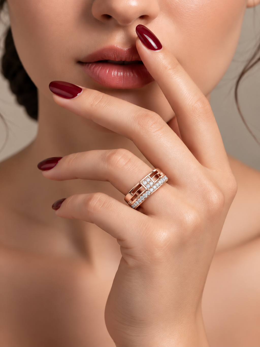 Zarelle Lab Grown Diamond Band Ring for Women.