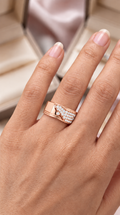 Elvaris Diagonal Lab Grown Diamond Ring