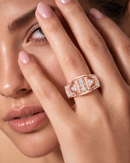 Noble Diamond Gold Ring – Stylish Luxury Band