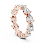 Celestine Pear Cut Lab Grown Diamond Eternity Band