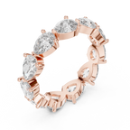 Celestine Pear Cut Lab Grown Diamond Eternity Band