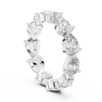 Celestine Pear Cut Lab Grown Diamond Eternity Band