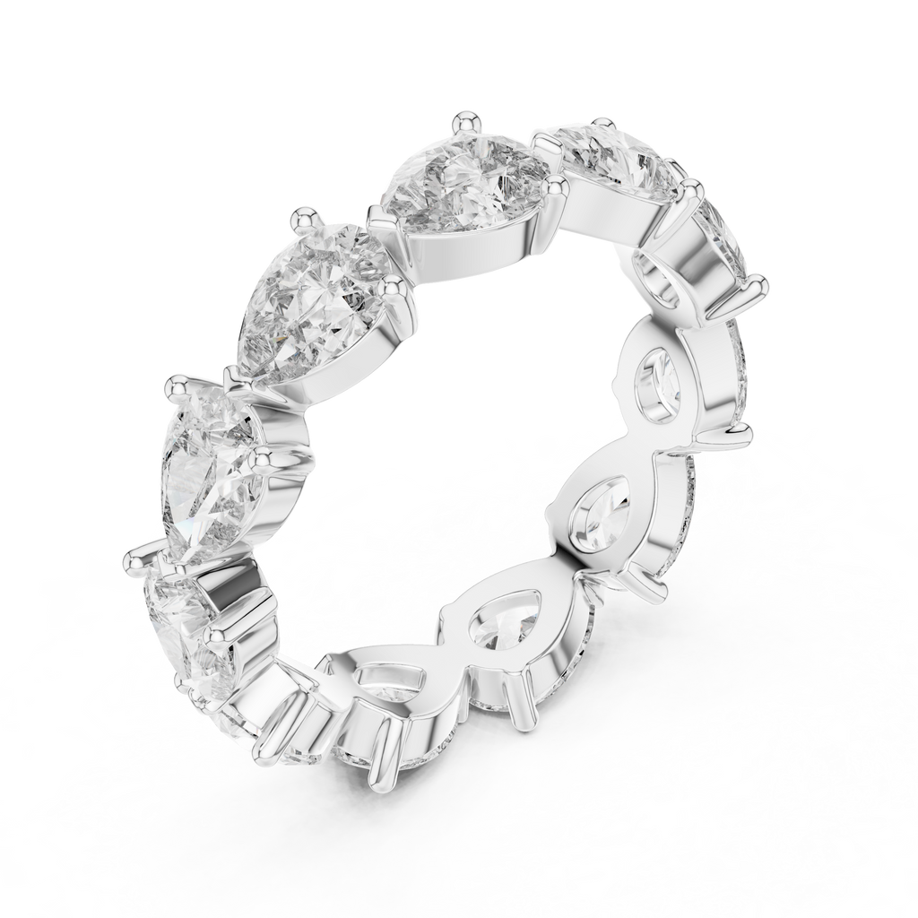 Celestine Pear Cut Lab Grown Diamond Eternity Band