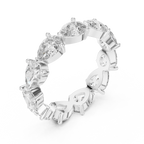 Celestine Pear Cut Lab Grown Diamond Eternity Band