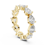 Celestine Pear Cut Lab Grown Diamond Eternity Band