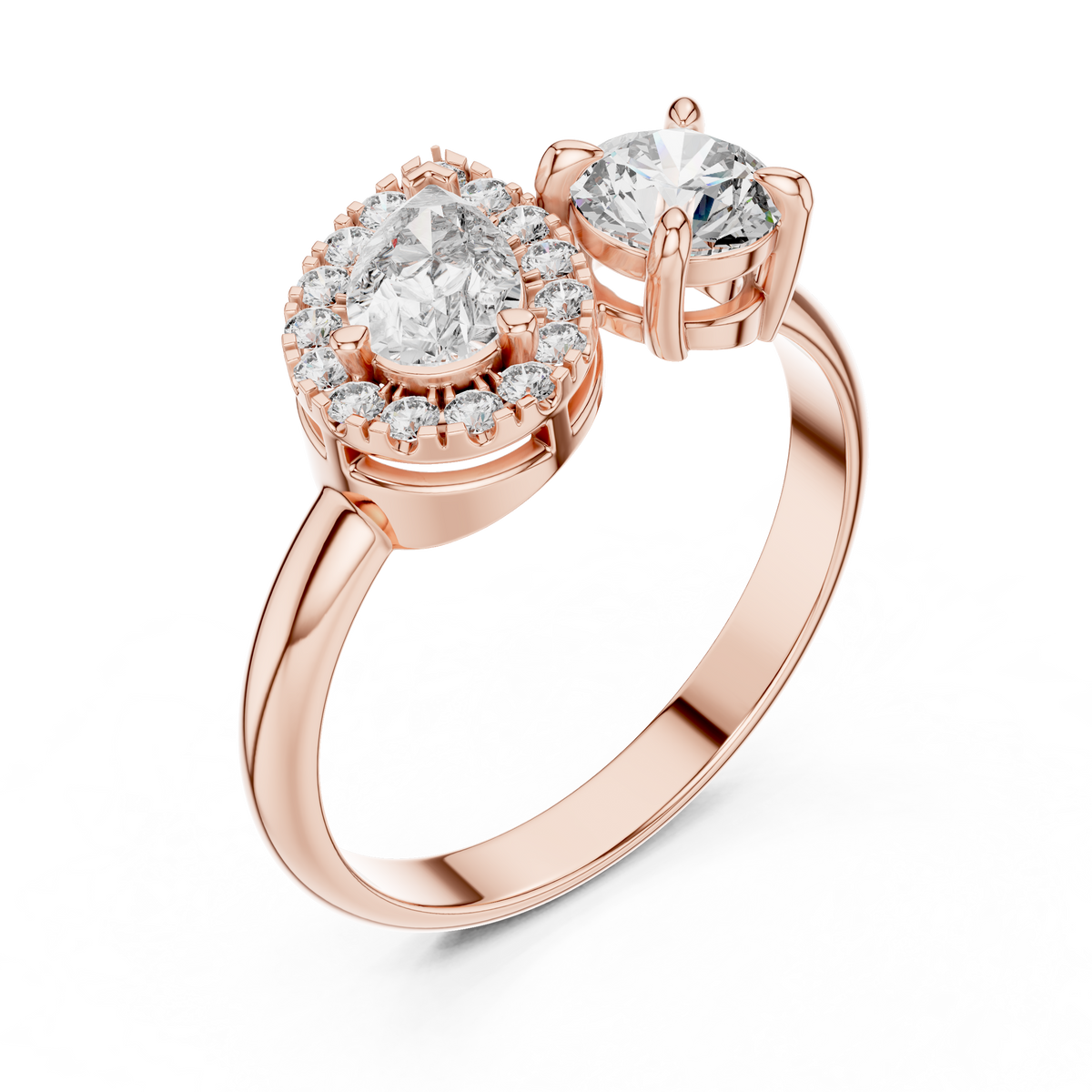 Odalys Toi et Moi Lab Grown Diamond Ring