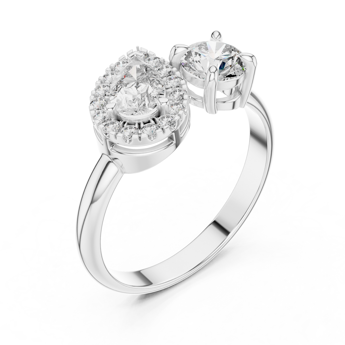 Odalys Toi et Moi Lab Grown Diamond Ring
