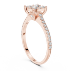 Rosalind Cushion Cluster Lab Grown Diamond Engagement Ring