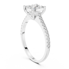 Rosalind Cushion Cluster Lab Grown Diamond Engagement Ring