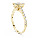 Rosalind Cushion Cluster Lab Grown Diamond Engagement Ring