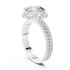 Carmelina Round Halo Lab Grown Diamond Engagement Ring