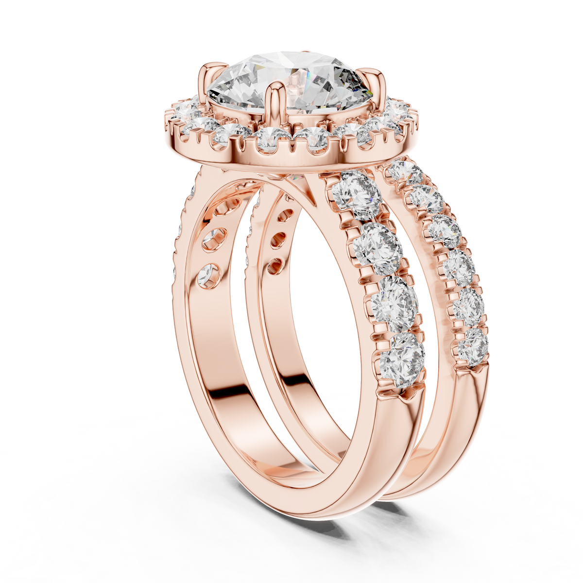 Beatrix Round Halo Lab Grown Diamond