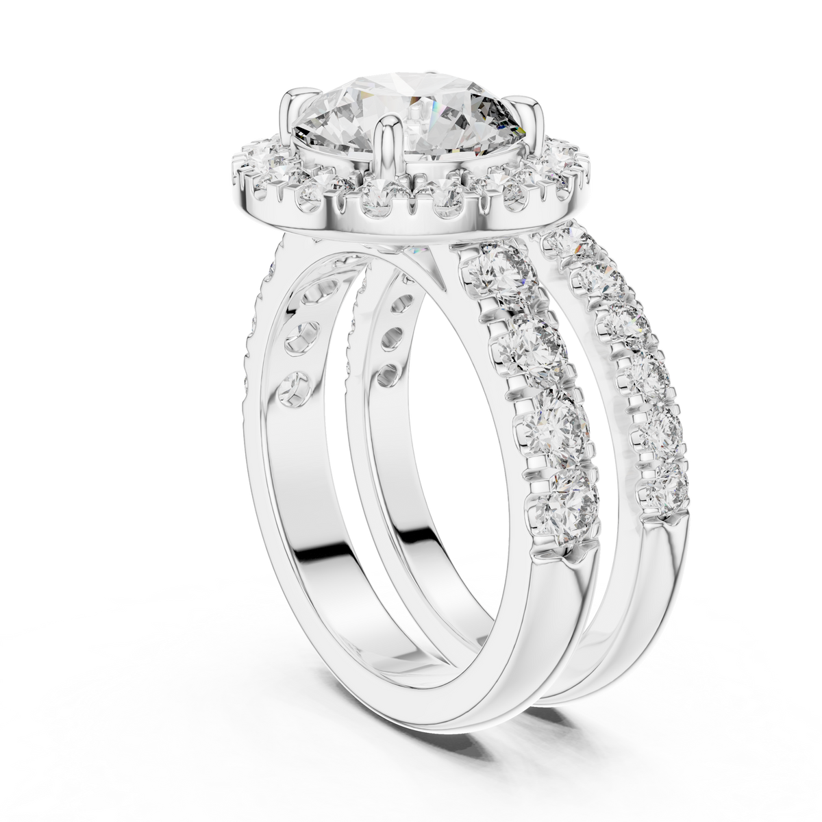 Beatrix Round Halo Lab Grown Diamond