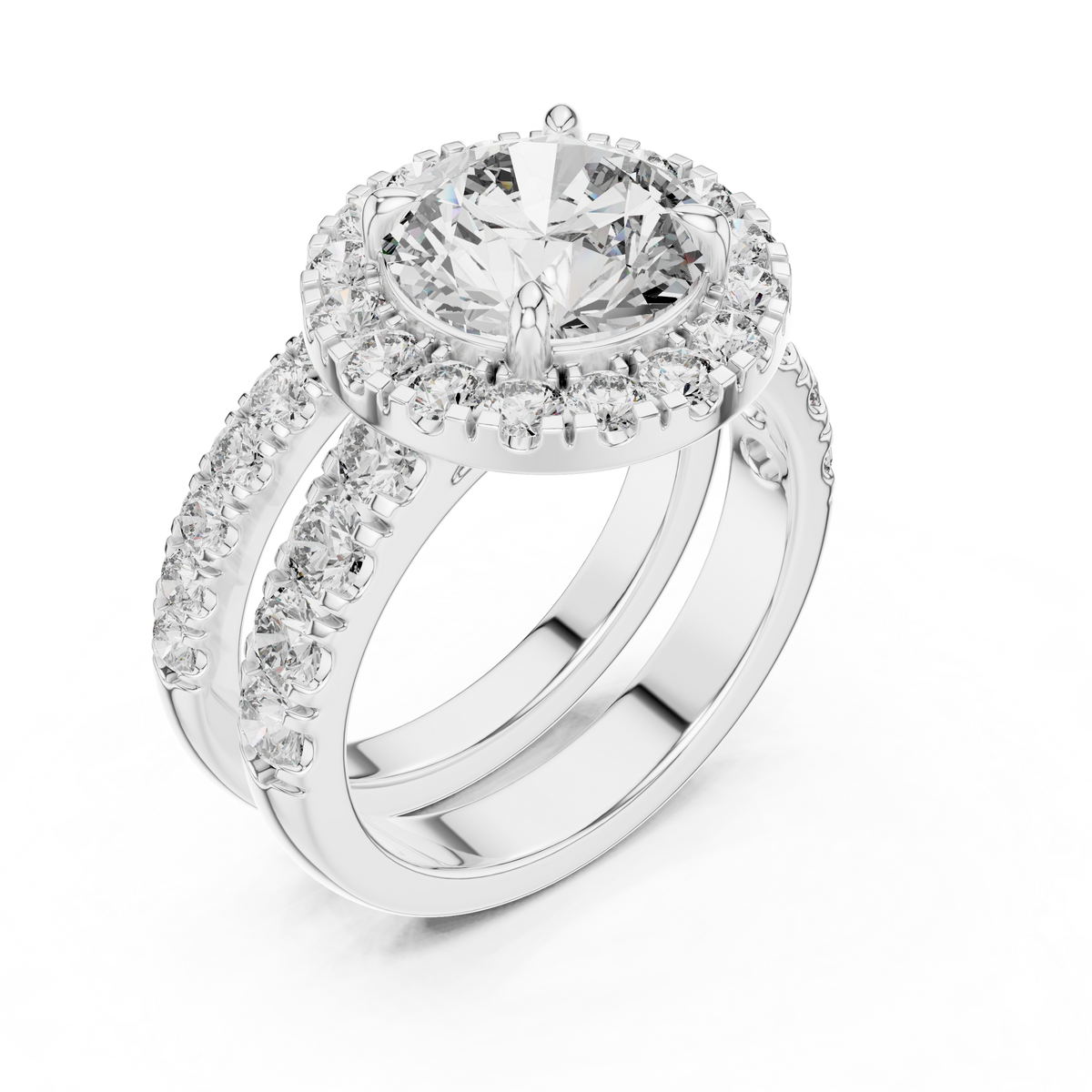 Beatrix Round Halo Lab Grown Diamond