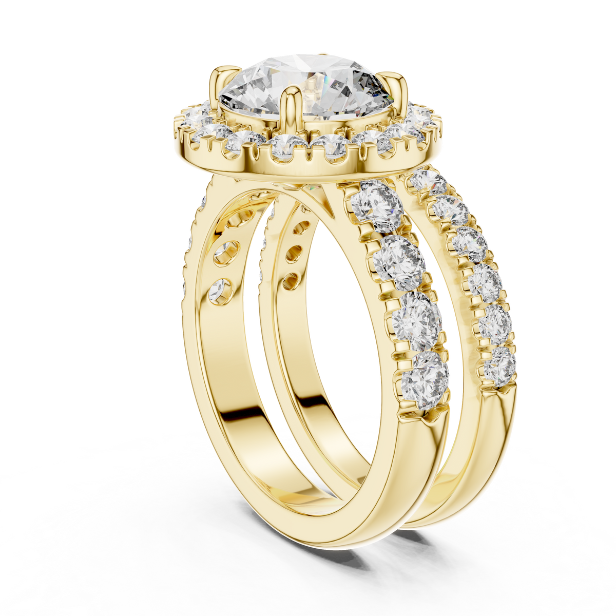 Beatrix Round Halo Lab Grown Diamond