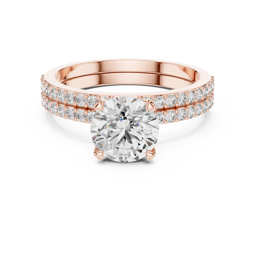 Giselle Round Solitaire Lab Grown Diamond Bridal Ring