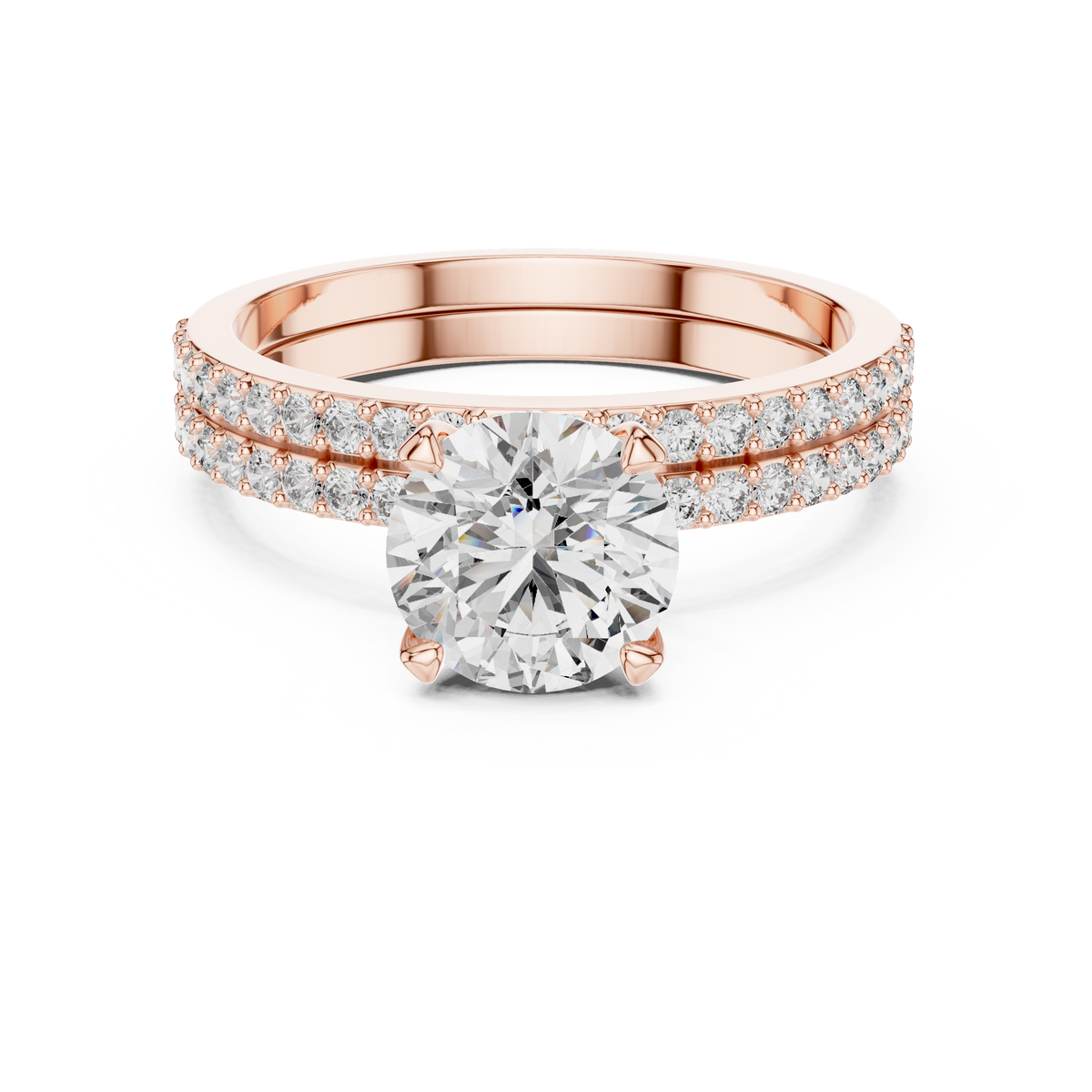 Giselle Round Solitaire Lab Grown Diamond Bridal Ring