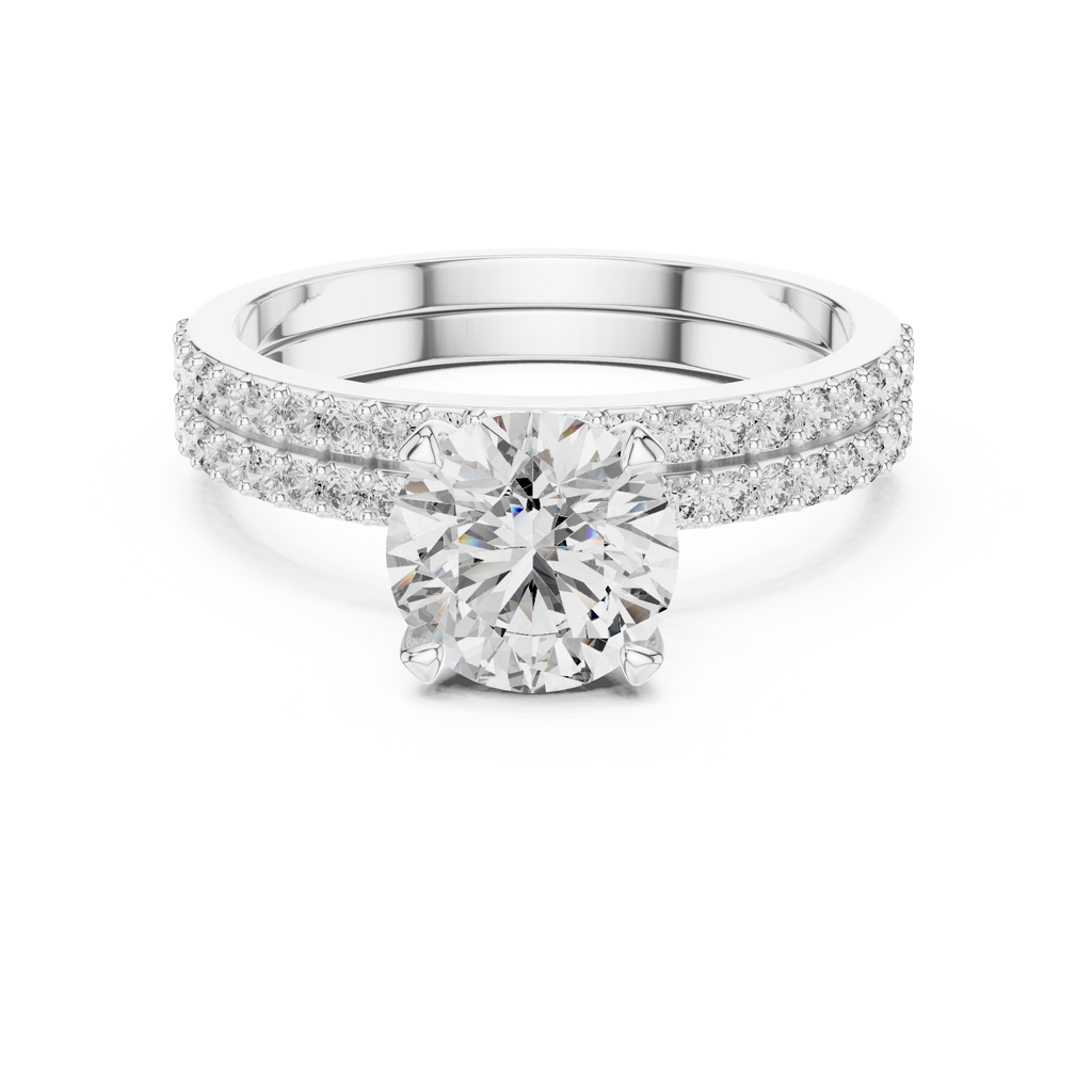Giselle Round Solitaire Lab Grown Diamond Bridal Ring