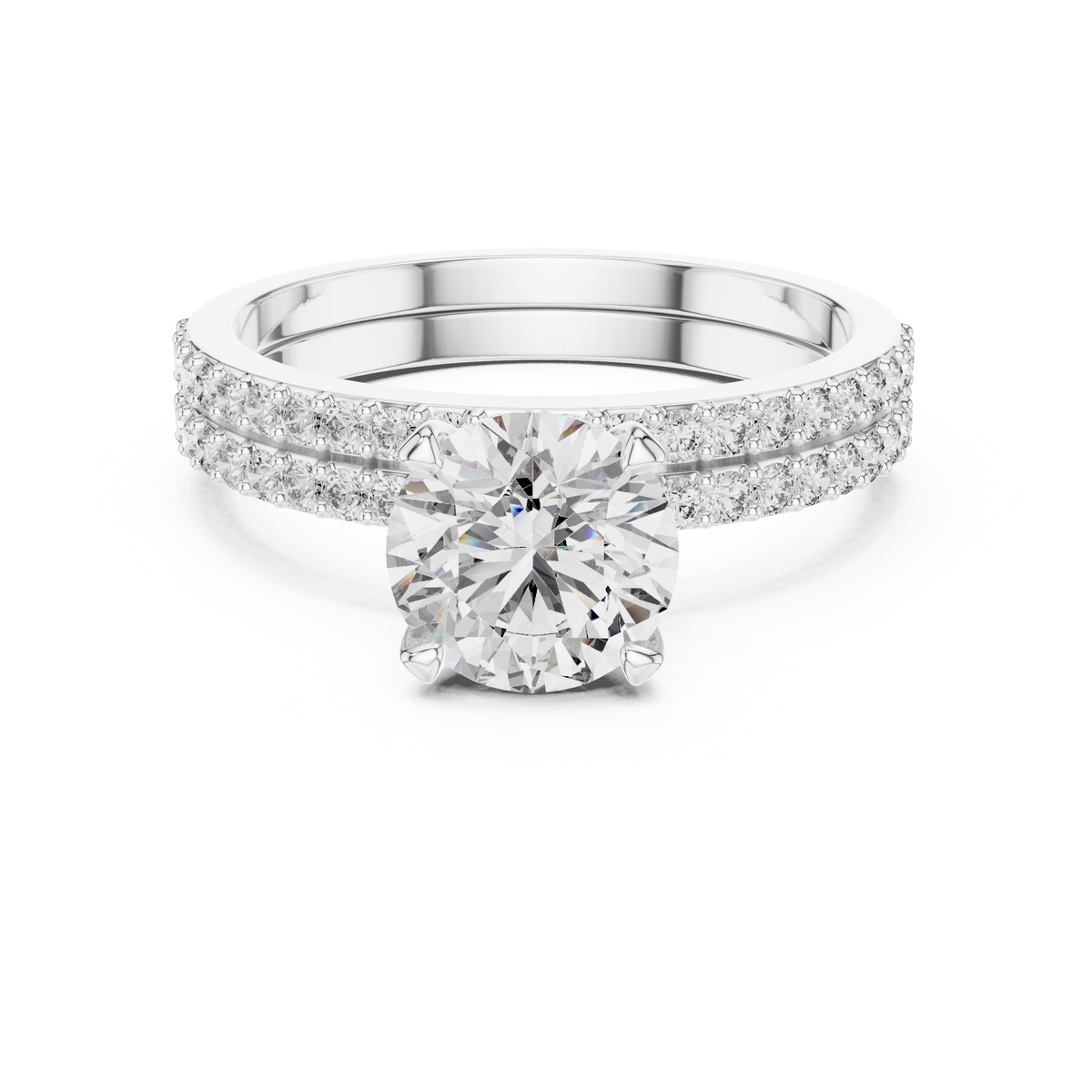 Giselle Round Solitaire Lab Grown Diamond Bridal Ring