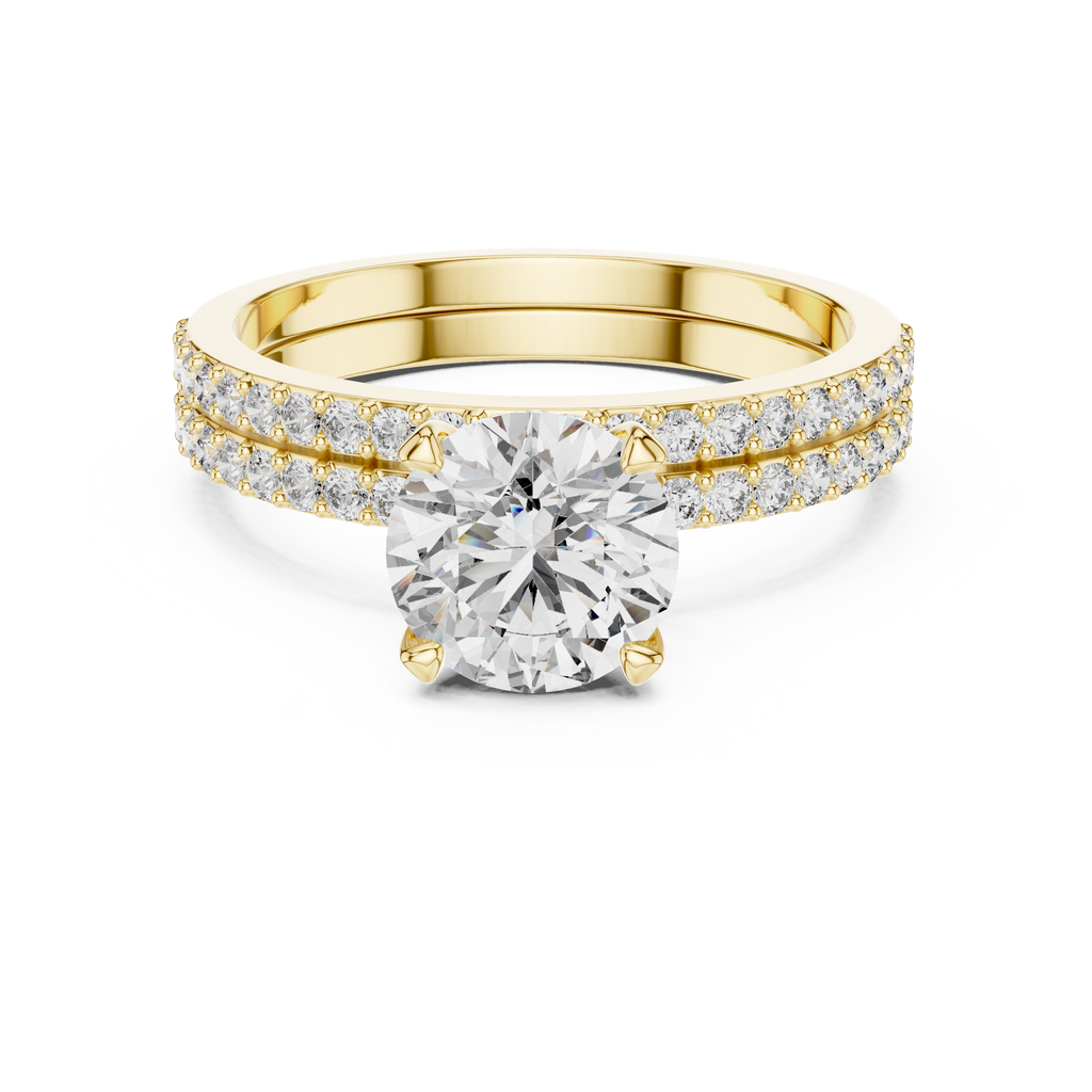 Giselle Round Solitaire Lab Grown Diamond Bridal Ring