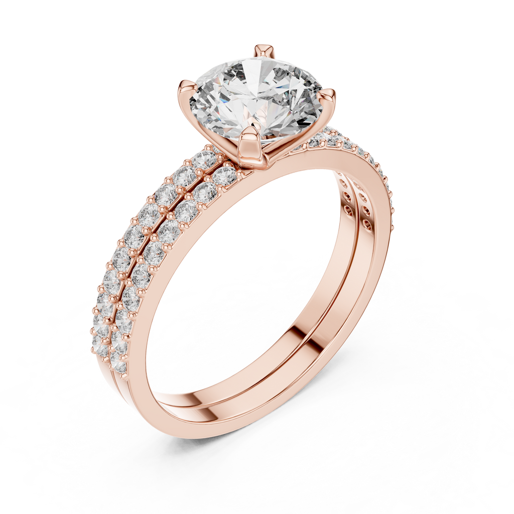 Giselle Round Solitaire Lab Grown Diamond Bridal Ring