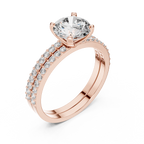 Giselle Round Solitaire Lab Grown Diamond Bridal Ring