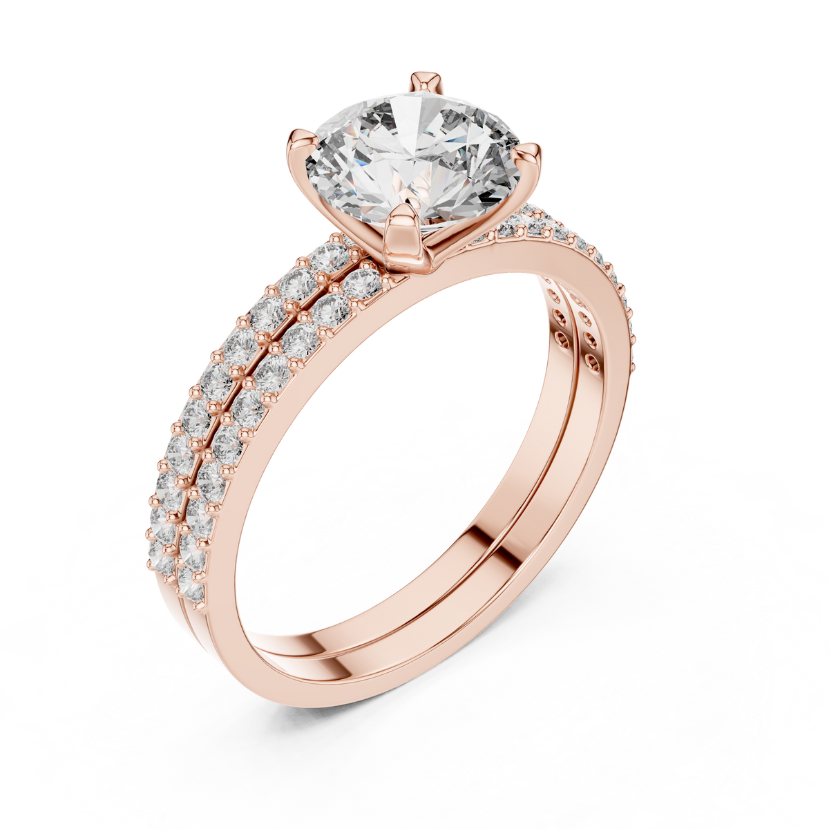 Giselle Round Solitaire Lab Grown Diamond Bridal Ring